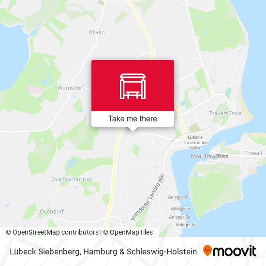 Lübeck Siebenberg map