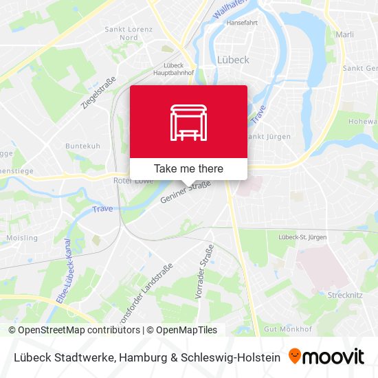Lübeck Stadtwerke map