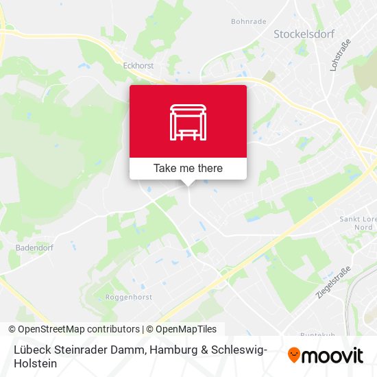 Lübeck Steinrader Damm map
