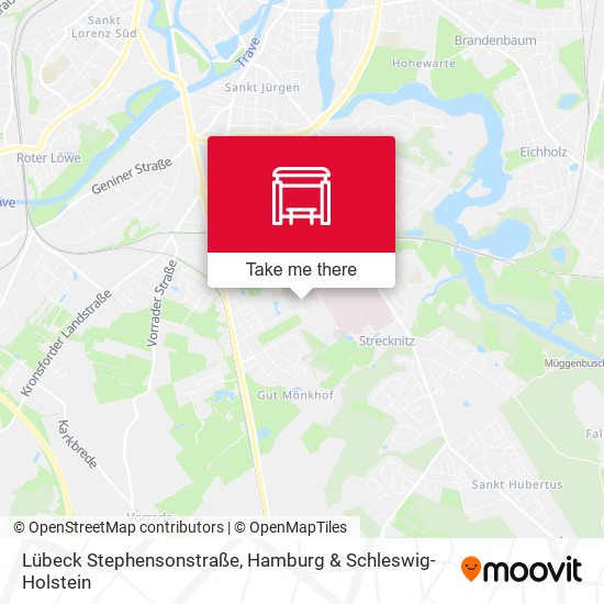 Lübeck Stephensonstraße map