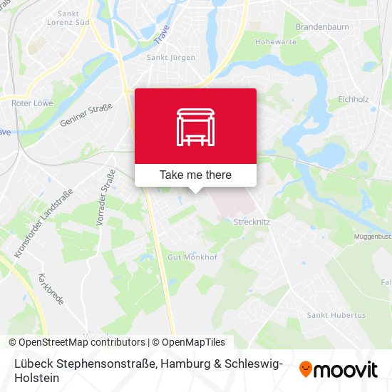 Lübeck Stephensonstraße map