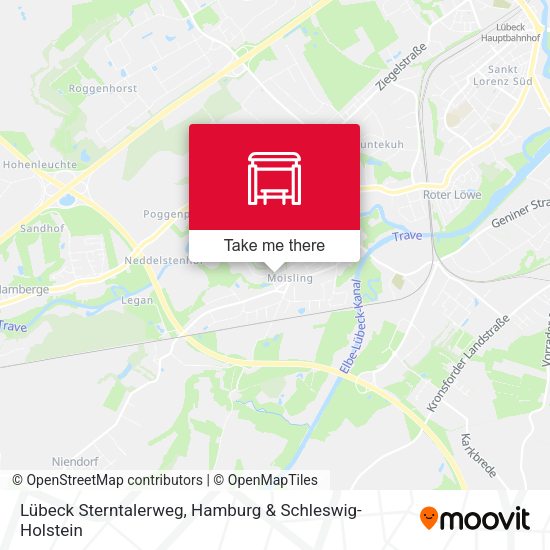 Lübeck Sterntalerweg map