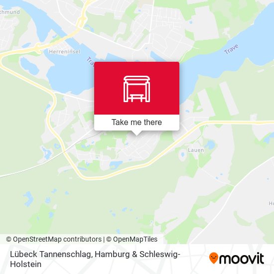 Lübeck Tannenschlag map