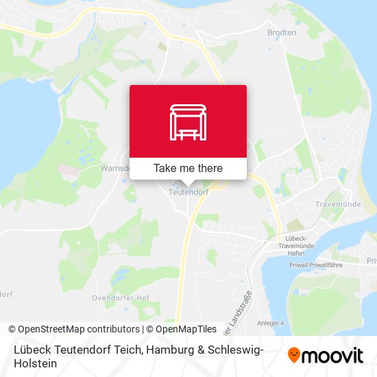 Lübeck Teutendorf Teich map