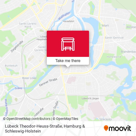 Lübeck Theodor-Heuss-Straße map