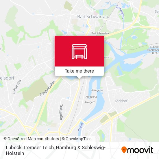 Lübeck Tremser Teich map
