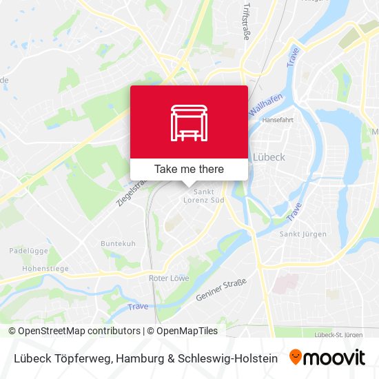 Lübeck Töpferweg map