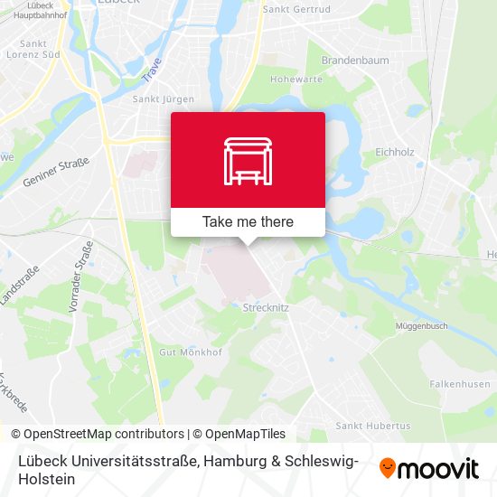 Lübeck Universitätsstraße map