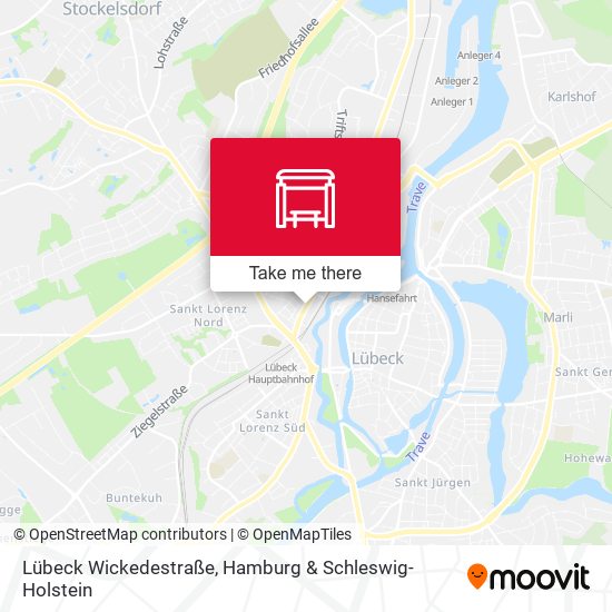 Lübeck Wickedestraße map