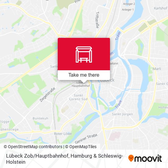 Lübeck Zob/Hauptbahnhof map