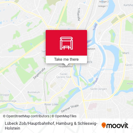 Lübeck Zob/Hauptbahnhof map