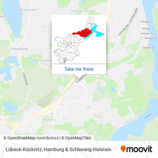 Lübeck-Kücknitz map