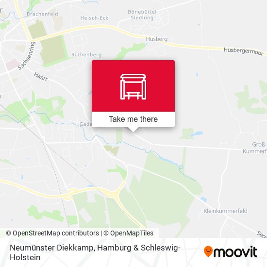 Neumünster Diekkamp map
