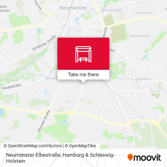 Neumünster Elbestraße map