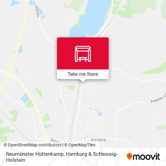Neumünster Hüttenkamp map
