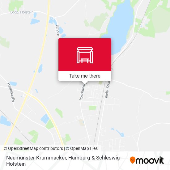 Neumünster Krummacker map