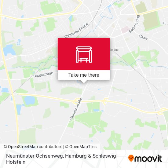 Neumünster Ochsenweg map
