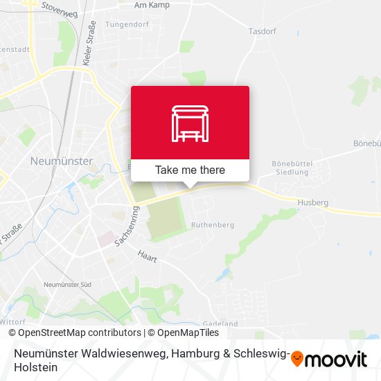 Neumünster Waldwiesenweg map