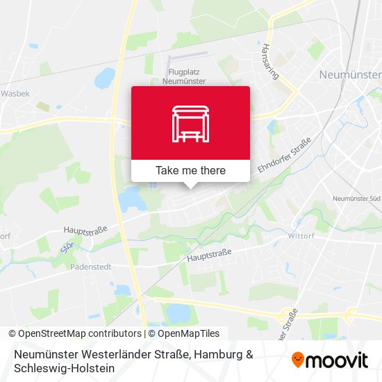 Neumünster Westerländer Straße map