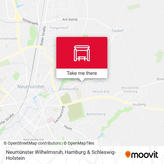 Neumünster Wilhelmsruh map