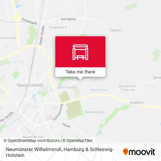 Neumünster Wilhelmsruh map