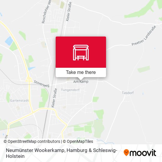 Neumünster Wookerkamp map