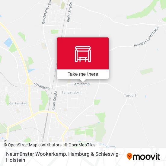 Neumünster Wookerkamp map