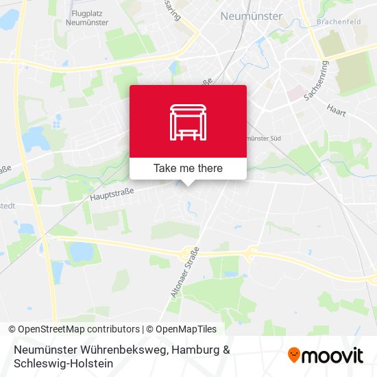 Neumünster Wührenbeksweg map
