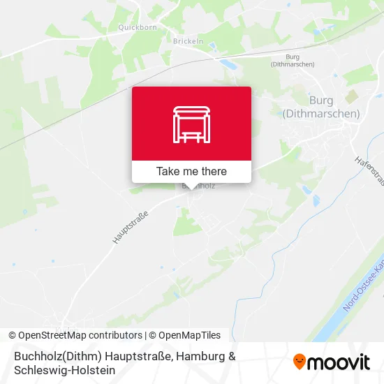 Карта Buchholz(Dithm) Hauptstraße