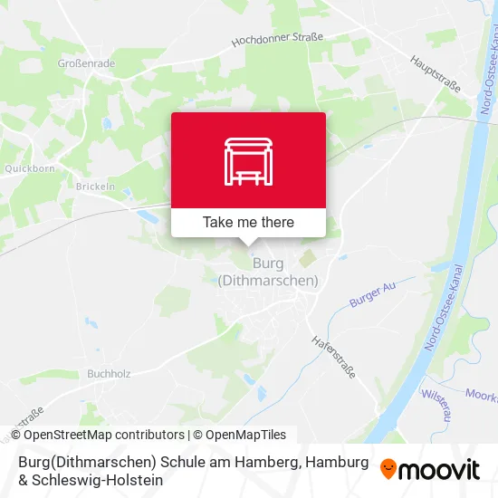 Карта Burg(Dithmarschen) Schule am Hamberg