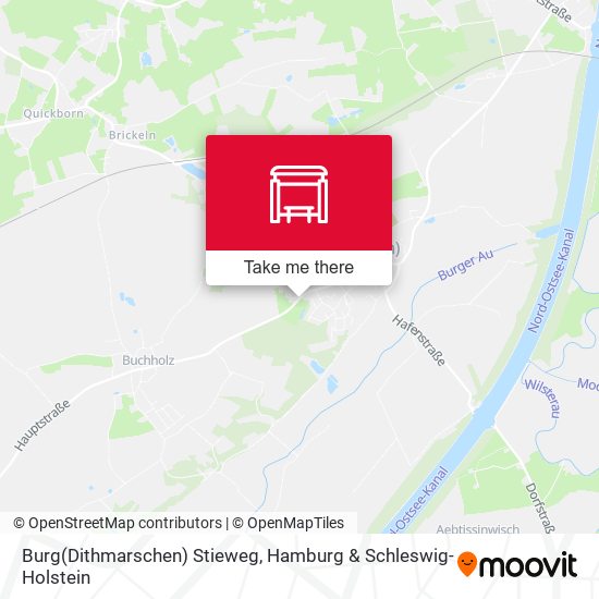 Burg(Dithmarschen) Stieweg map