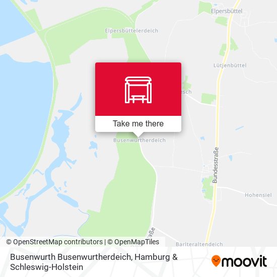 Busenwurth Busenwurtherdeich map