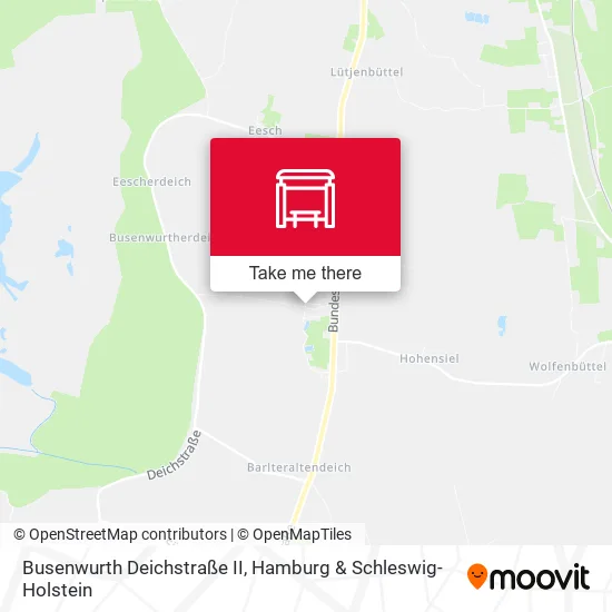 Карта Busenwurth Deichstraße II