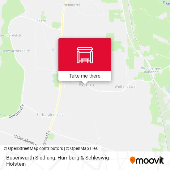 Карта Busenwurth Siedlung