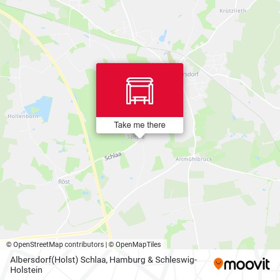 Albersdorf(Holst) Schlaa map