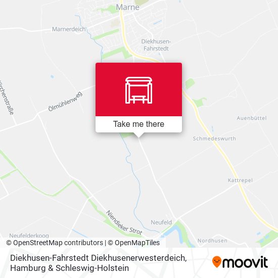 Diekhusen-Fahrstedt Diekhusenerwesterdeich map
