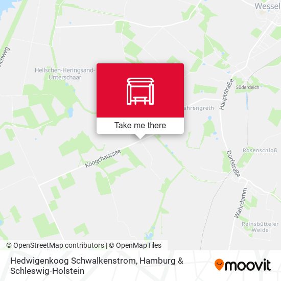 Hedwigenkoog Schwalkenstrom map