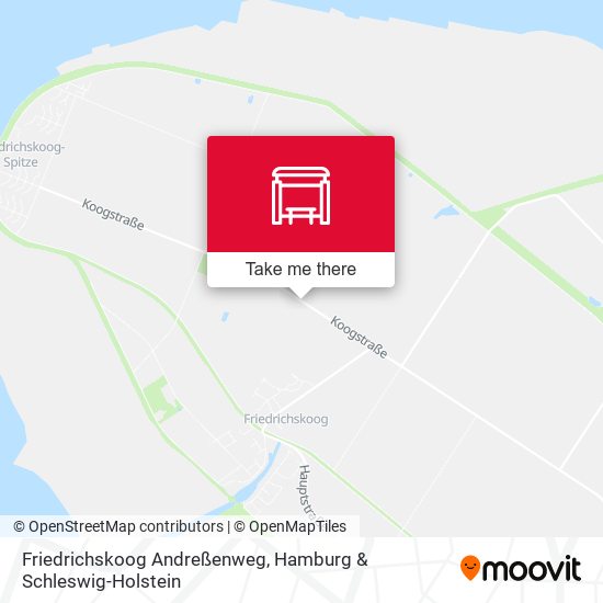 Friedrichskoog Andreßenweg map