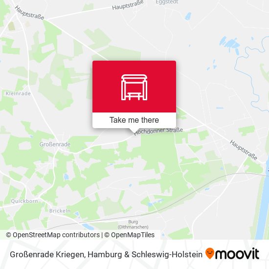 Großenrade Kriegen map