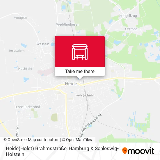 Карта Heide(Holst) Brahmsstraße