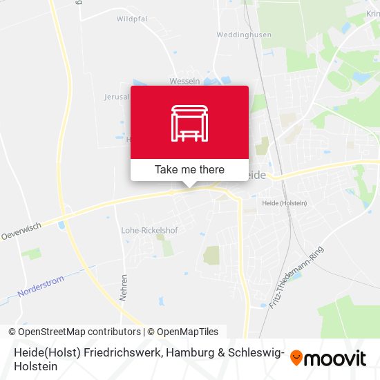 Heide(Holst) Friedrichswerk map
