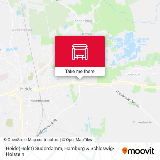 Heide(Holst) Süderdamm map