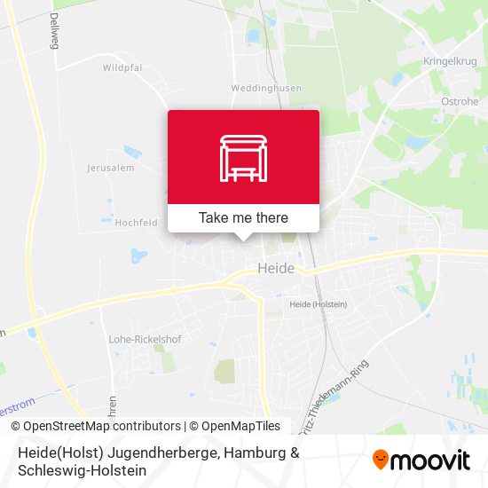 Heide(Holst) Jugendherberge map