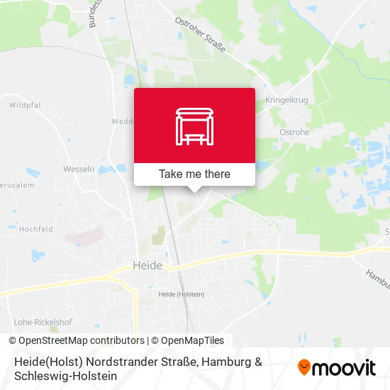 Карта Heide(Holst) Nordstrander Straße