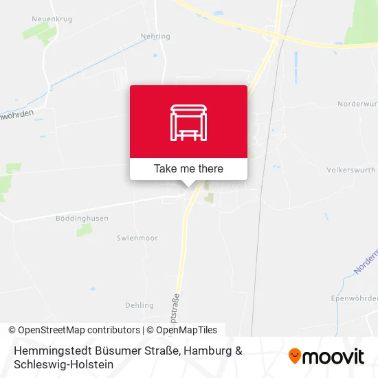 Карта Hemmingstedt Büsumer Straße