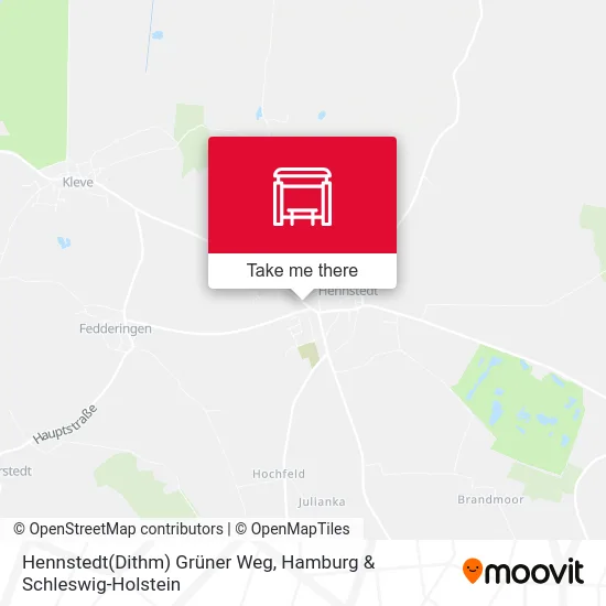Карта Hennstedt(Dithm) Grüner Weg