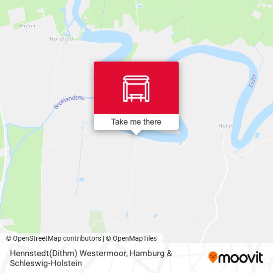 Hennstedt(Dithm) Westermoor map
