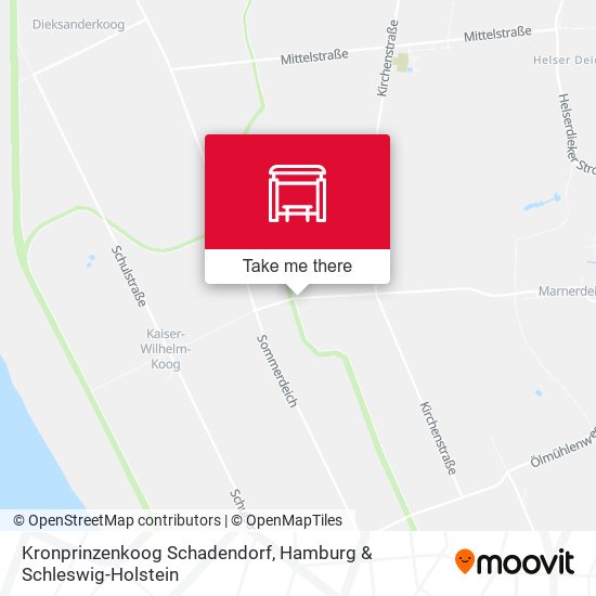 Kronprinzenkoog Schadendorf map