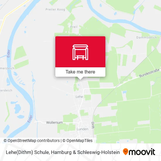 Карта Lehe(Dithm) Schule