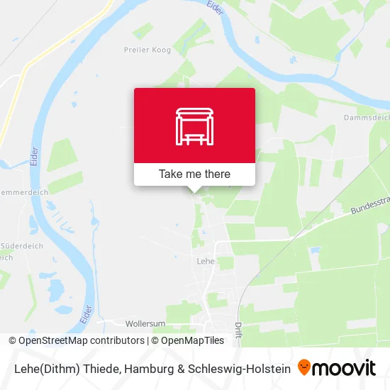 Карта Lehe(Dithm) Thiede